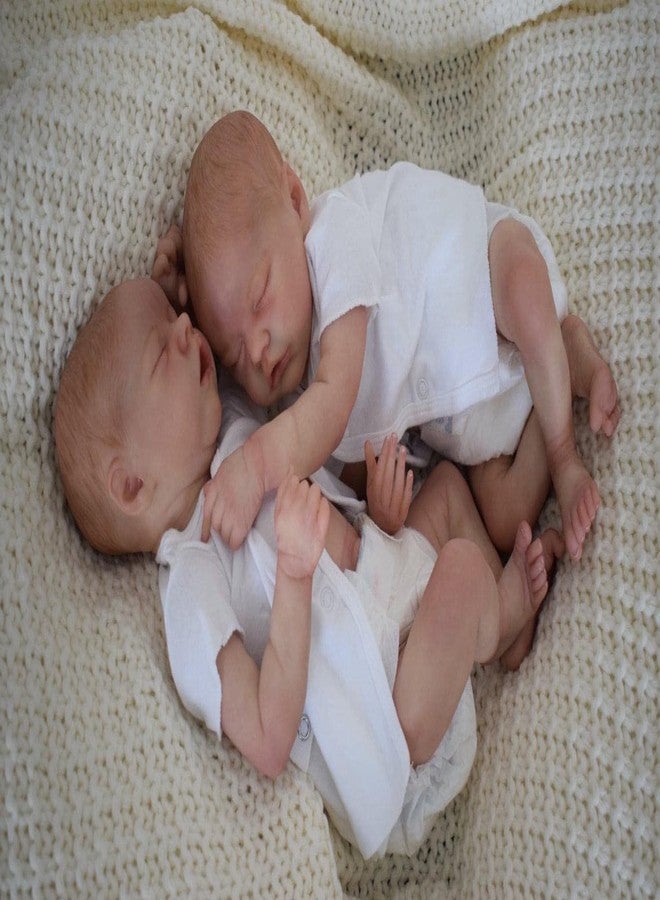 iCradle Reborn Baby Dolls Silicone Full Body 18 Inch Twins Newborn Baby Girls Alive Dolls Real Life Baby Dolls Cute Face with Outfit & Accessories for Age 3+ - Image 4